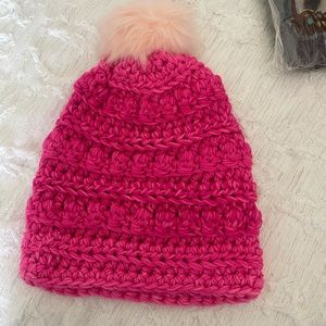 Pink hand made hat